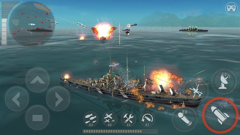 Warship Battle mod